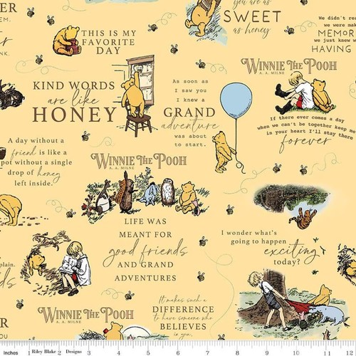 Tessuto cotone winnie the - tessuto,